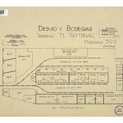 Desvío y bodegas Sociedad "El Tattersall" : Manzana 395