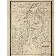 Plano demostrativo de la cordillera de Los Andes y de la línea divisioria de aguas antre las latitudes 42° y 46° sud