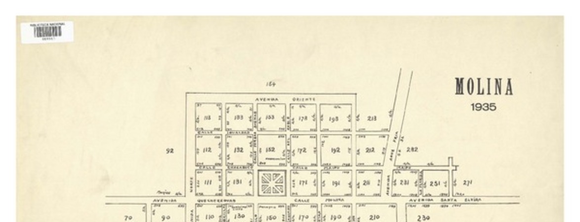 Molina 1935  [material cartográfico] Asociación de Aseguradores de Chile