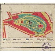 Plano del Cerro Santa Lucia levantado en 1898 por don Manuel H. Concha, Director de Obras Municipales