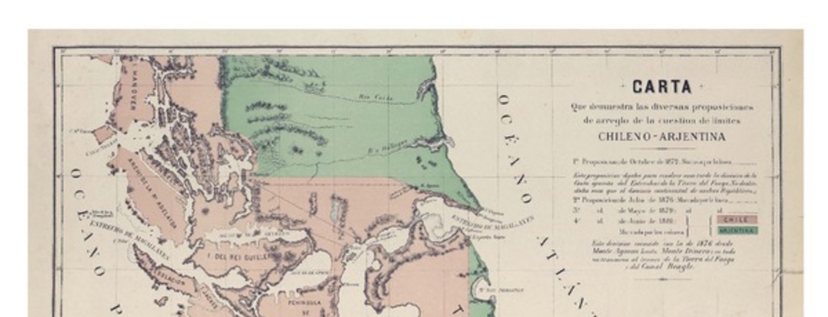 Carta que demuestra las diversas proposiciones de arreglo de la cuestión de límites Chileno - Arjentina