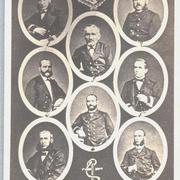 [Méndez Núñez, Pezuela, Álvarez González, Zapata, Valcarcel, Patero, Orrizaga]