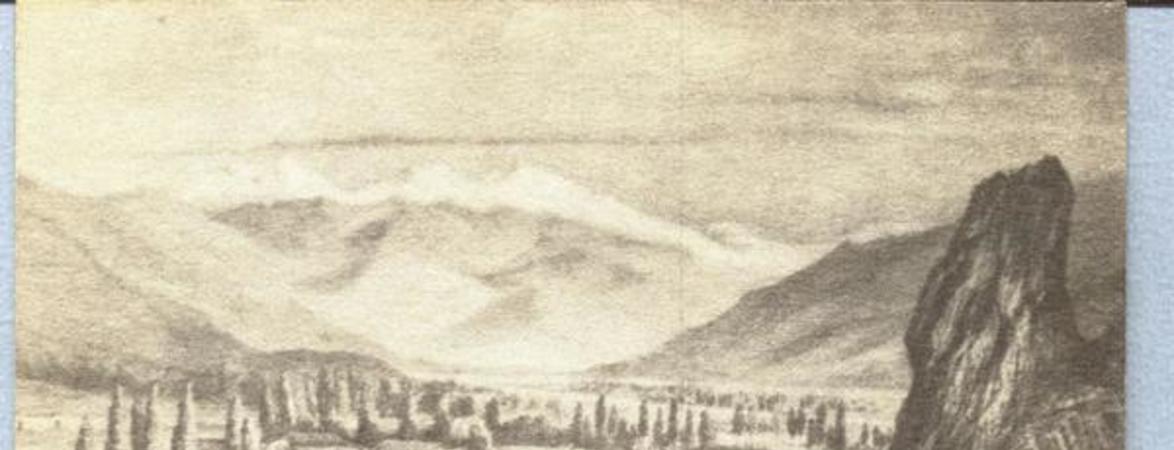 Parte del Valle del Mapocho vista desde el Cerro Santa Lucía