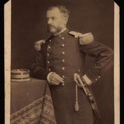 [Eleuterio Ramírez Molina, retrato de medio cuerpo con uniforme. Apodado el León de Tarapaca]