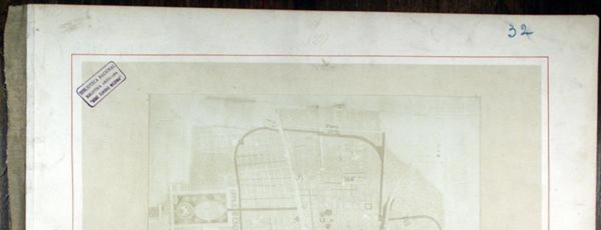 [Plano topográfico de la ciudad de Santiago de Chile con las personas que proyecta la Ilustre Municipalidad]