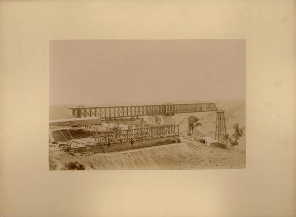 Construcción del viaducto de Malleco