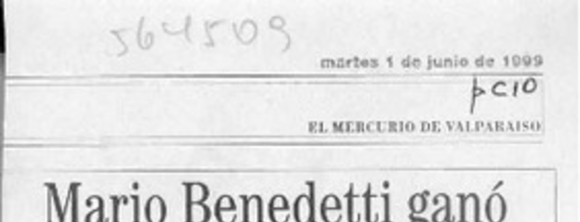 Mario Benedetti ganó VIII Premio Reina Sofía