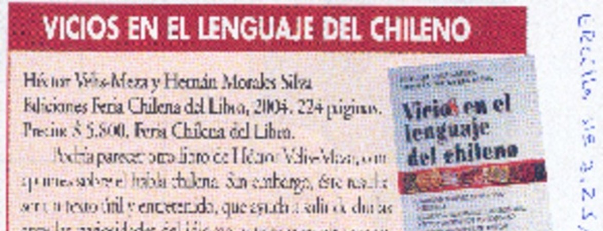 Vicios en el lenguaje del chileno