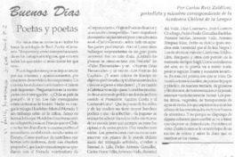 Poetas y poetas
