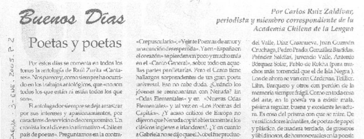 Poetas y poetas