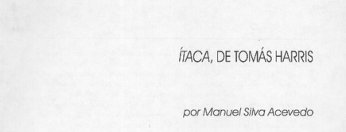 Itaca, de Thomás Harris