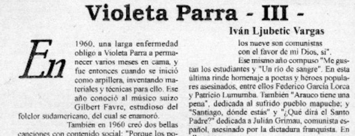 Violeta Parra III
