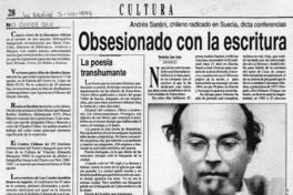 Obsesionado con la escritura de Donoso  [artículo] Verónica San Juan.