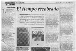 El tiempo recobrado  [artículo] Patricia Espinosa.