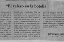 "El velero en la botella"  [artículo] Pedro Labra.