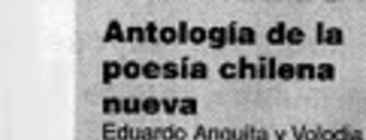 Antología de la poesía chilena nueva : [artículo]