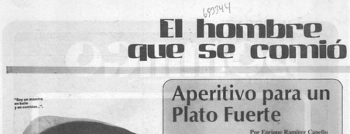 Aperitivo para un plato fuerte