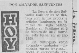 Don Salvador Sanfuentes.