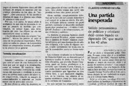 Una partida inesperada:_ [entrevista]