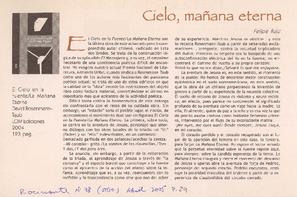 Cielo, mañana eterna