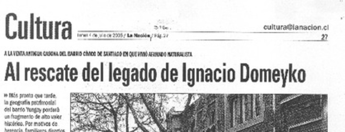 Al rescate del legado de Ignacio Domeyko