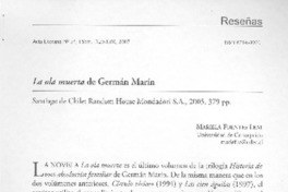 La Ola muerta de Germán Marín