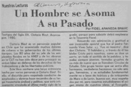 Un hombre se asoma a su pasado  [artículo] Fidel Araneda Bravo.