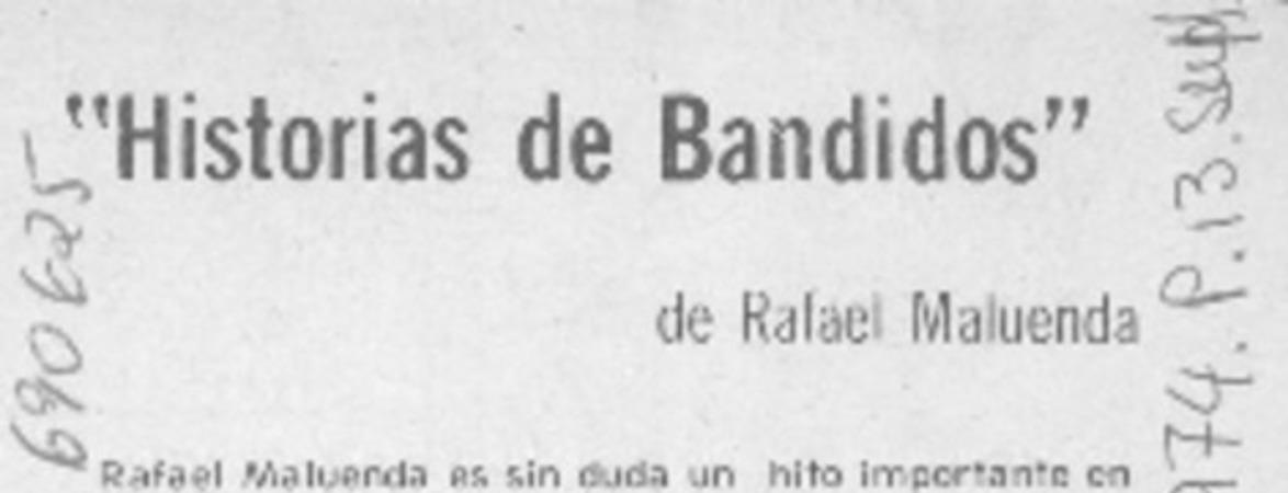 Historias de bandidos