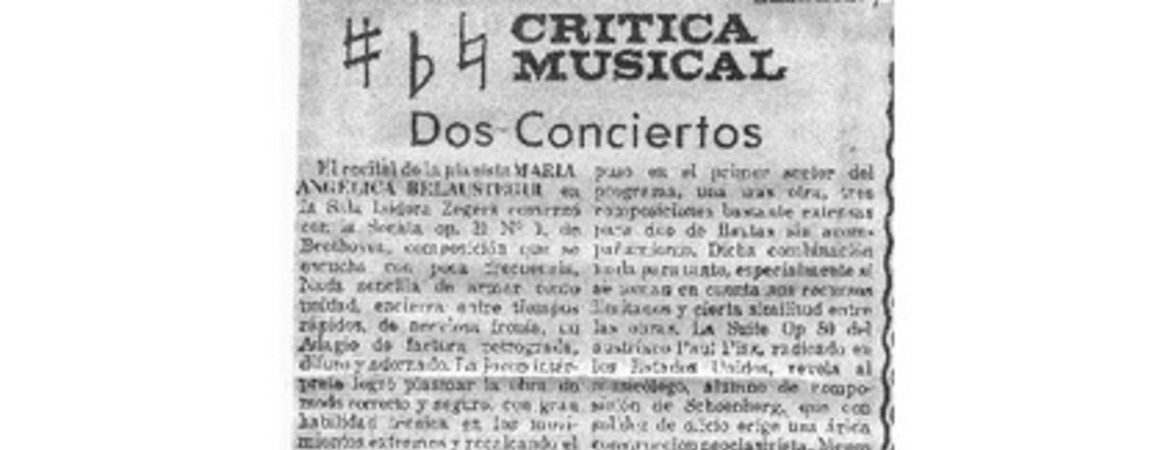Crítica musical Dos Conciertos
