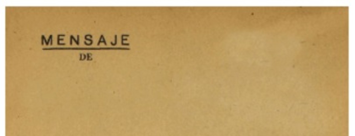 Mensaje de S.E. el Presidente de la República Don Juan Antonio Rios : en la apertura de las sesiones ordinarias del Congreso Nacional 21 de Mayo de 1944.