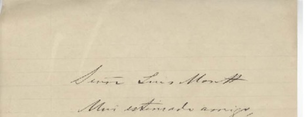 [Carta] 1904 dic. 18, Santiago, Chile [a] Luis Montt