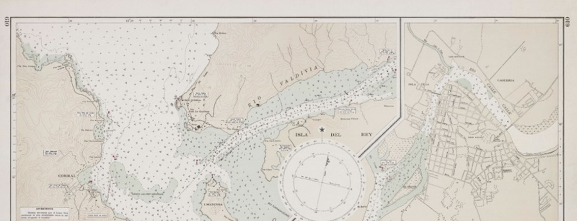 Río Valdivia  [material cartográfico] por el Instituto Hidrográfico de la Armada de Chile.