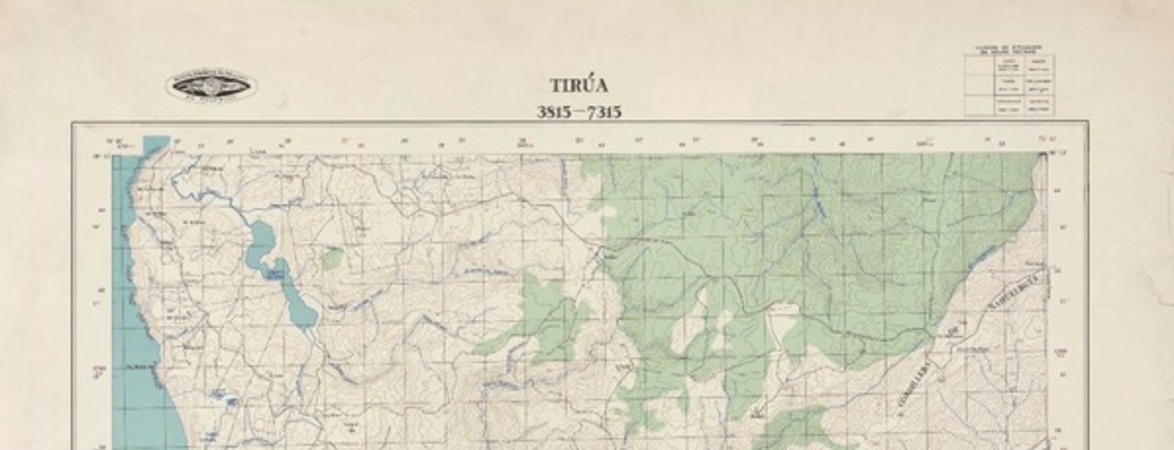 Tirúa 3815 - 7315 [material cartográfico] : Instituto Geográfico Militar de Chile.