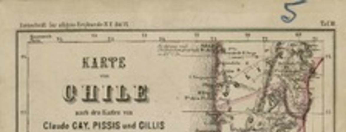Karte von Chile nach den Karten von Claude Gay, Pissis and Cillis