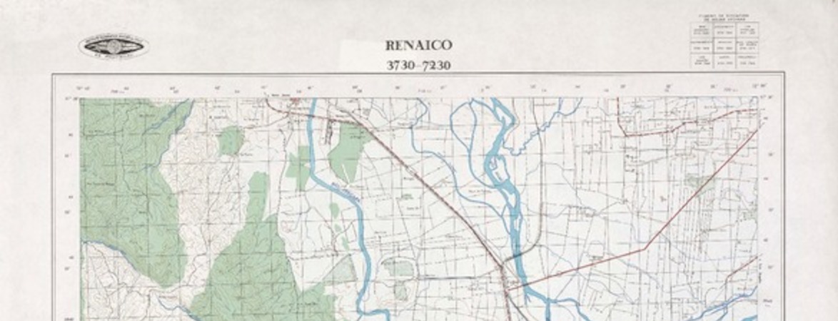 Renaico 3730 - 7230 [material cartográfico] : Instituto Geográfico Militar de Chile.