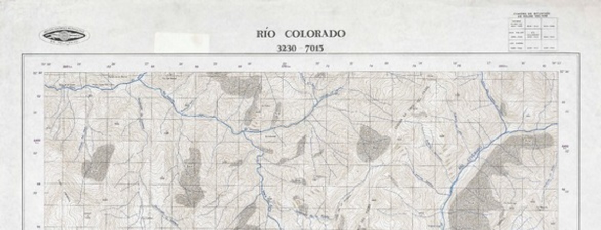 Río Colorado 3230 - 7015 [material cartográfico] : Instituto Geográfico Militar de Chile.