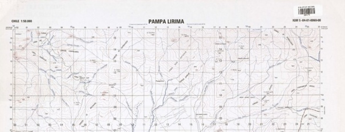 Pampa Lirima (19|45'13.00"-68°45'06.04") [material cartográfico] : Instituto Geográfico Militar de Chile.