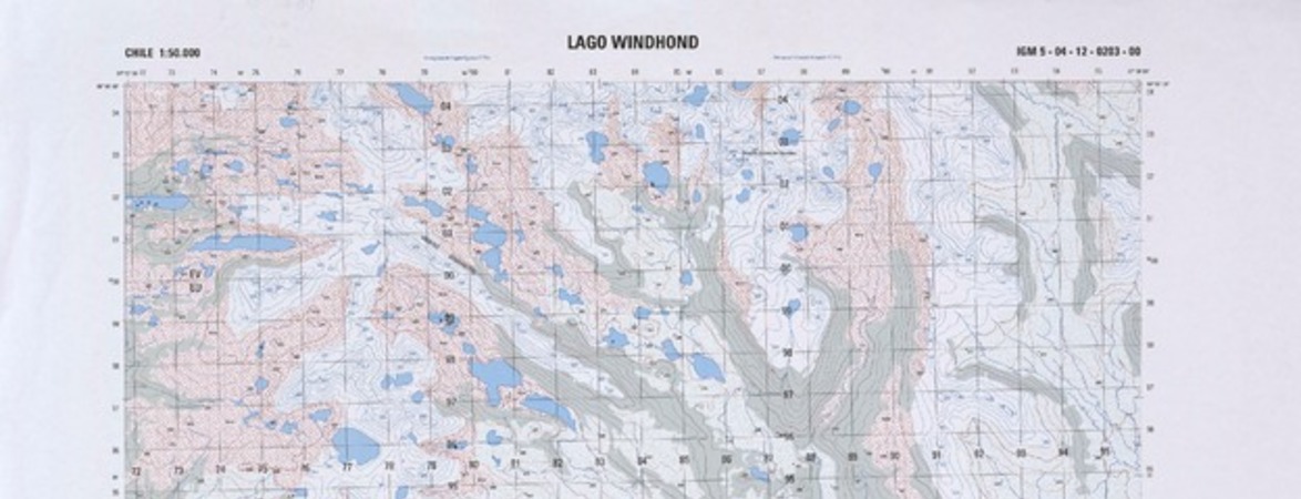 Lago Windhond (55° 00' 00" - 67° 30' 00")  [material cartográfico] Instituto Geográfico Militar de Chile.