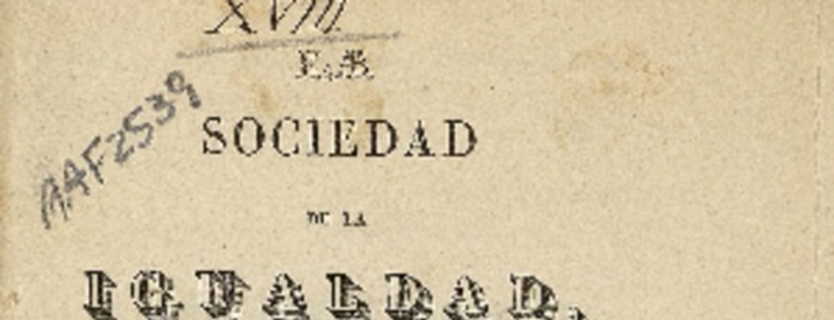 La Sociedad de la Igualdad i sus enemigos por E. A.