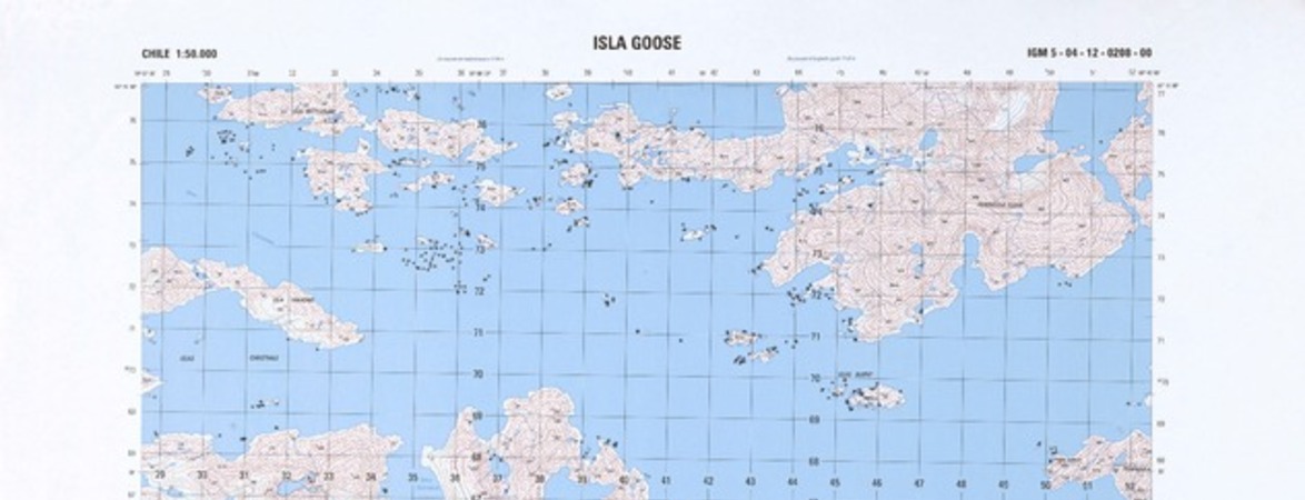 Isla Goose (55° 15' 00" - 69° 45' 00")  [material cartográfico] Instituto Geográfico Militar de Chile.