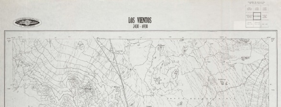 Los Vientos 2430 - 6930 [material cartográfico] : Instituto Geográfico Militar de Chile.