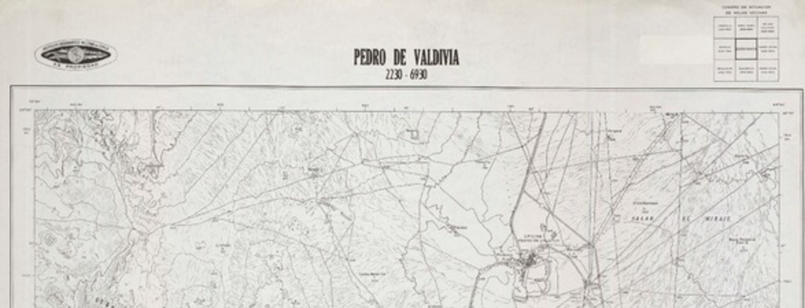 Pedro de Valdivia 2230 - 6930 [material cartográfico] : Instituto Geográfico Militar de Chile.