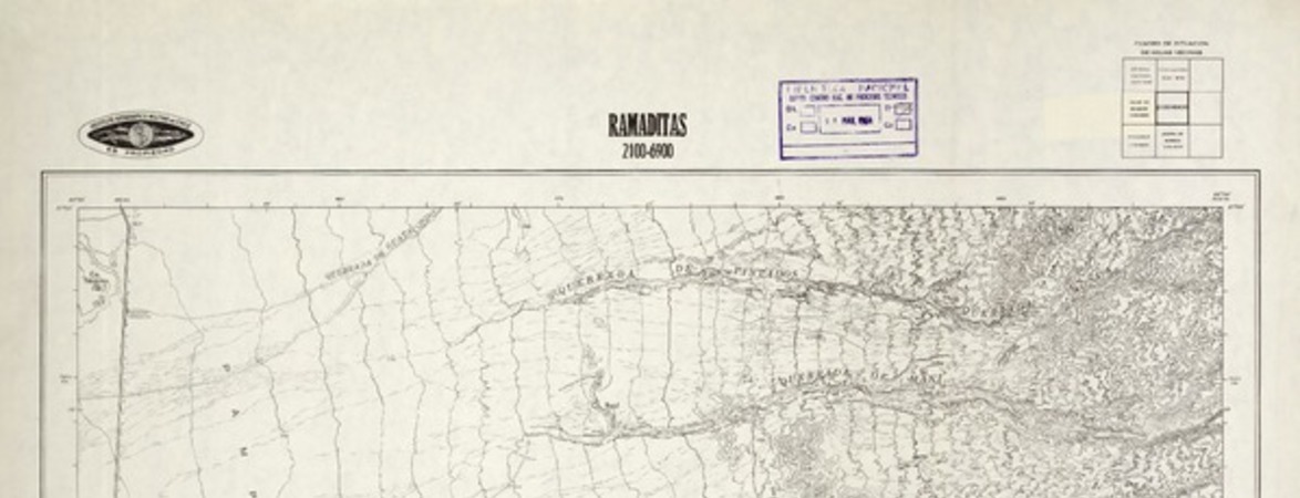 Ramaditas 2100 - 6900 [material cartográfico] : Instituto Geográfico Militar de Chile.