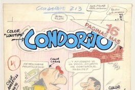 Condorito 213  [original de arte] René Ríos Boettiger ; seudónimo: Pepo.