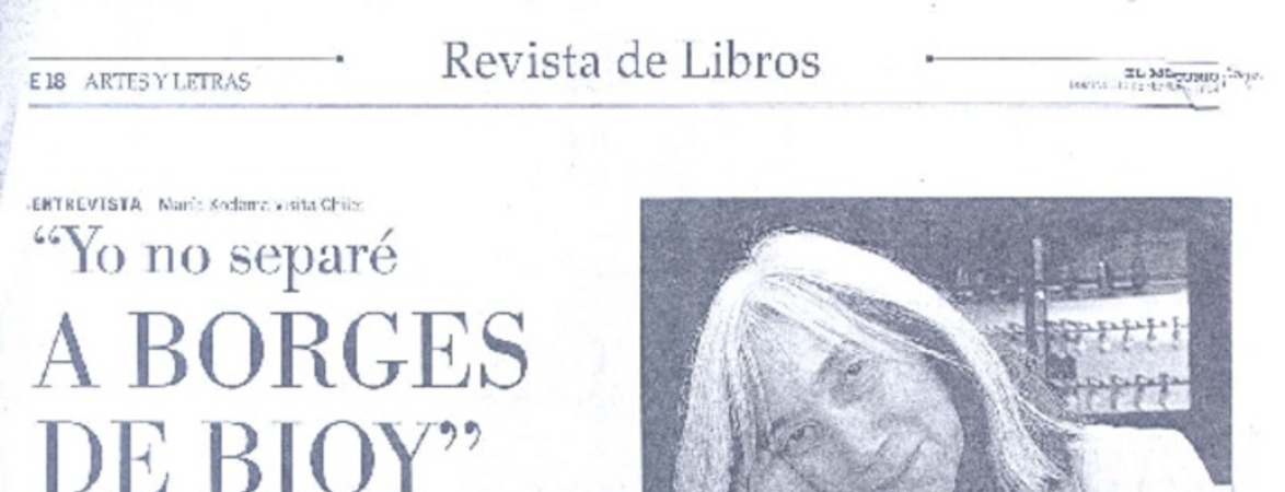 "Yo no separé a Borges de Bioy" (entrevista)  [artículo] Jennifer Abate.