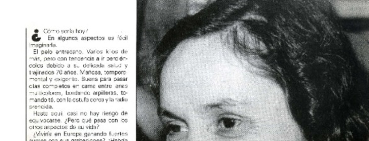 Violeta Parra en crudo  [artículo] Magdalena Correa.