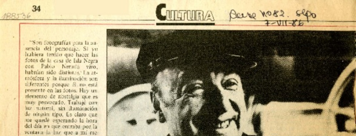 Imágenes para una ausencia  [artículo] Ernesto Saúl.