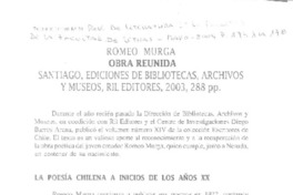 Romeo Murga  [artículo] Jaime Galgani Muñoz.