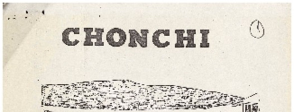 Chonchi cuadernos de la historia : hecho por la comunidad [manuscrito] : [compilado por] Inés Oyarzún D., Gladys Macías M., Mirta Oyarzún A.