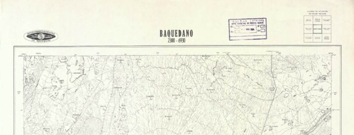 Baquedano 2315 - 6945 [material cartográfico] : Instituto Geográfico Militar de Chile.